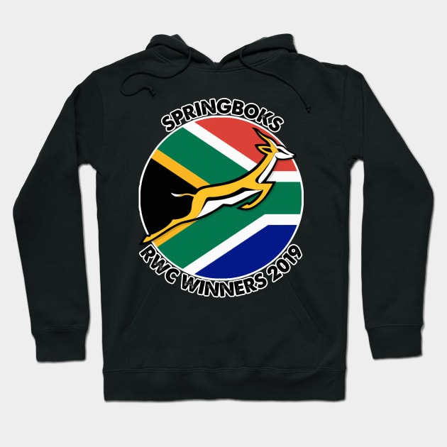 RSA Springboks / World Cup 2019 Winners Hoodie by DankFutura